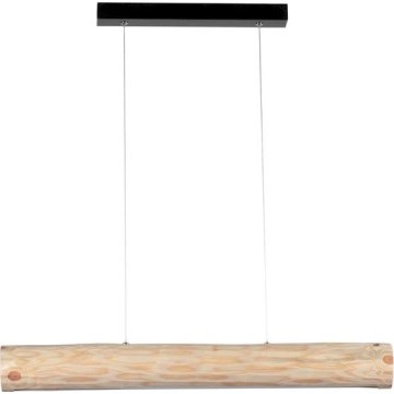 LED Dimbare hanglamp aan kabel LUCAS LED/25,5W/230V dennenhout
