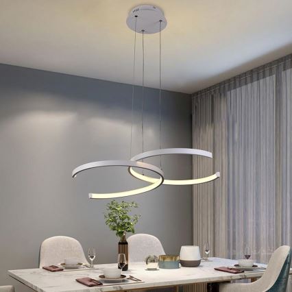 LED Dimbare hanglamp aan snoer LED/50W/230V 3000-6500K + afstandsbediening