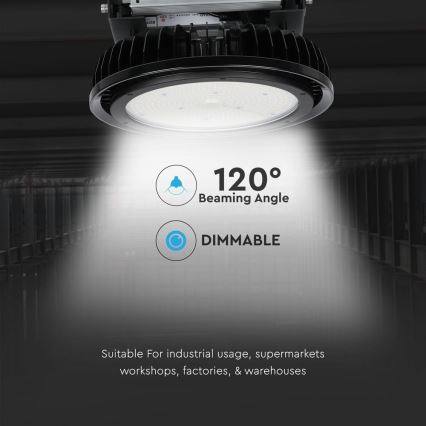 LED Dimbare Industriële High Bay Lamp LED/500W/230V 4000K IP65 zwart