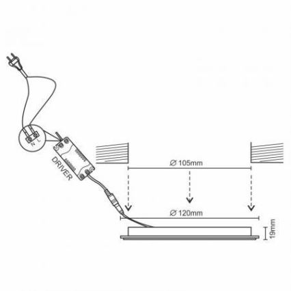 LED Dimbare inbouwspot LED/6W/230V 3000-6500K Wi-Fi Tuya