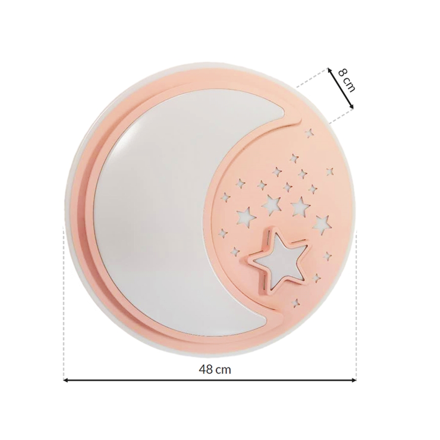 LED Dimbare kinderplafondlamp NOTTE LED/40W/230V + afstandsbediening