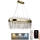 LED dimbare kristallen hanglamp aan kabel LED/100W/230V 3000-6500K goud + afstandsbediening