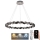 LED dimbare kristallen hanglamp aan kabel LED/55W/230V 3000-6500K glanzend chroom + afstandsbediening