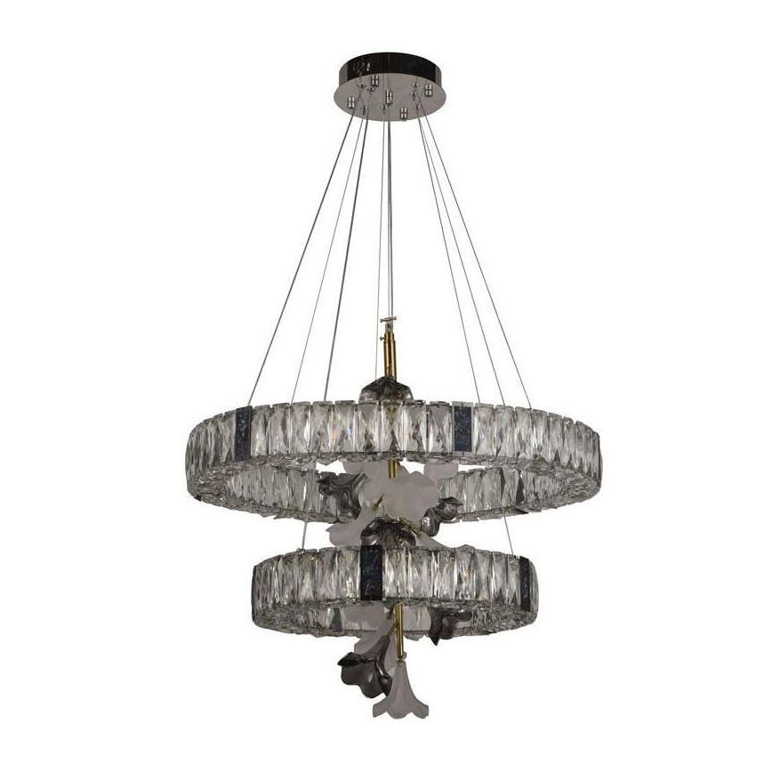 LED dimbare kristallen hanglamp aan kabel LED/70W/230V 3000-6500K + afstandsbediening