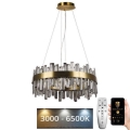 LED dimbare kristallen hanglamp aan kabel LED/80W/230V 3000-6500K + afstandsbediening