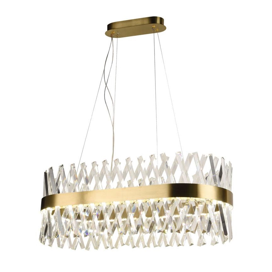 LED dimbare kristallen hanglamp aan kabel LED/90W/230V 3000-6500K + afstandsbediening
