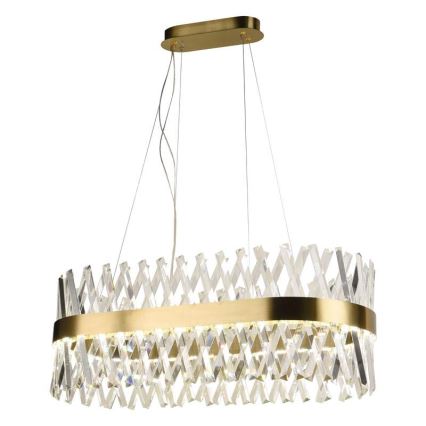 LED dimbare kristallen hanglamp aan kabel LED/90W/230V 3000-6500K + afstandsbediening