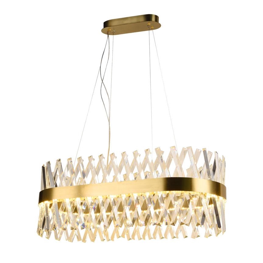 LED dimbare kristallen hanglamp aan kabel LED/90W/230V 3000-6500K + afstandsbediening