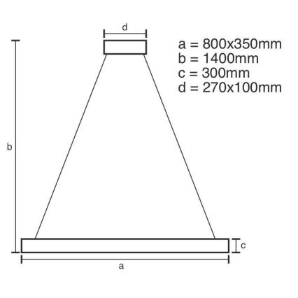LED dimbare kristallen hanglamp aan kabel LED/90W/230V 3000-6500K + afstandsbediening