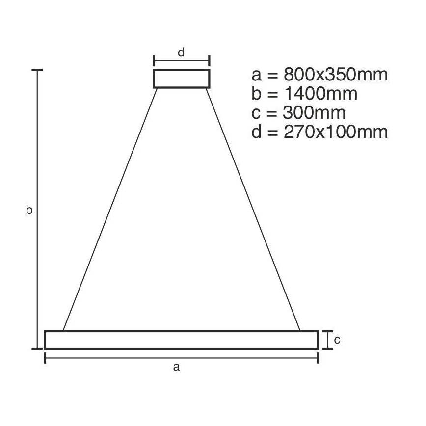 LED dimbare kristallen hanglamp aan kabel LED/90W/230V 3000-6500K + afstandsbediening