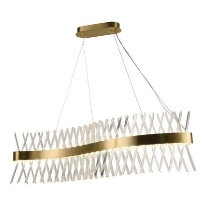 LED dimbare kristallen hanglamp aan kabel LED/95W/230V 3000-6500K + afstandsbediening