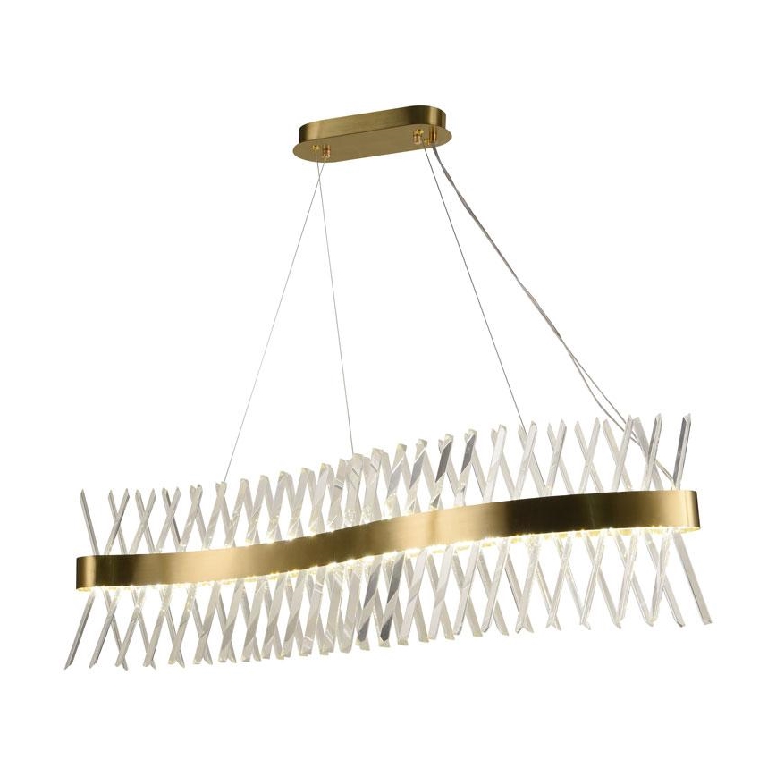 LED dimbare kristallen hanglamp aan kabel LED/95W/230V 3000-6500K + afstandsbediening