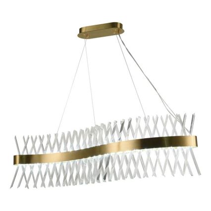 LED dimbare kristallen hanglamp aan kabel LED/95W/230V 3000-6500K + afstandsbediening