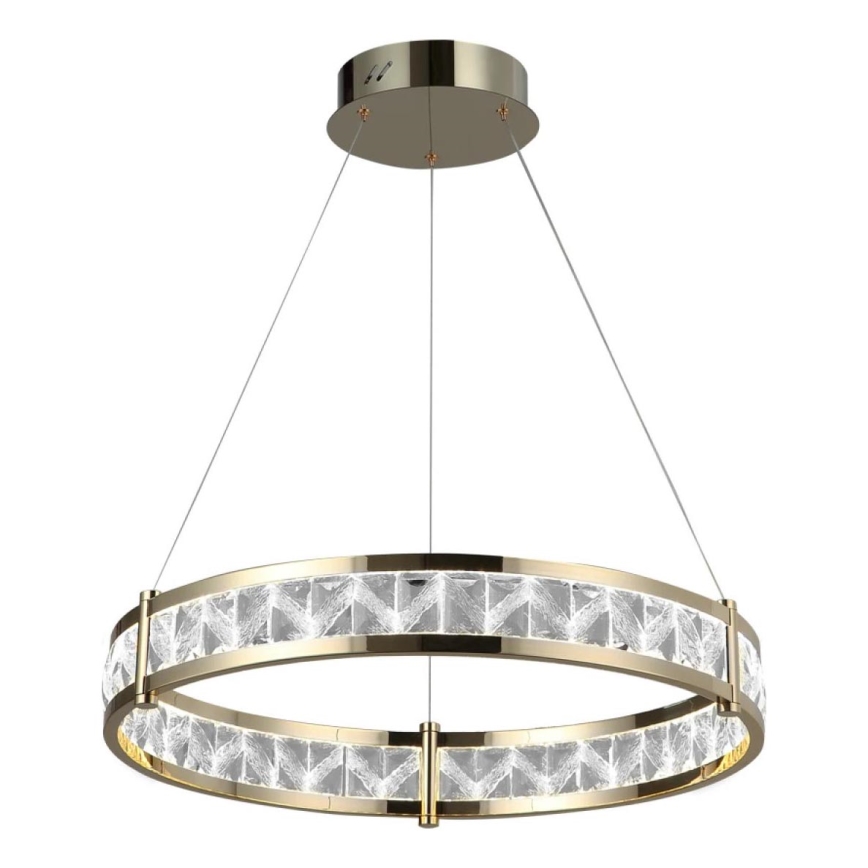 LED-dimbare kristallen kroonluchter aan kabel ENRIQUE LED/40W//230V 3000-6000K Ø 60 cm + afstandsbediening