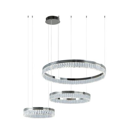 LED-dimbare kristallen kroonluchter aan kabel THALIA LED/120W/230V 3000-6000K + afstandsbediening