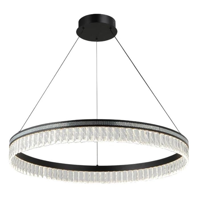 LED-dimbare kristallen kroonluchter aan kabel THALIA LED/55W/230V 3000-6000K pr. 80 cm + afstandsbediening
