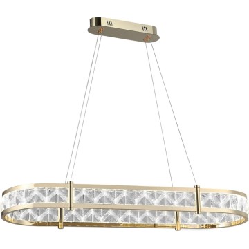 LED dimbare kristallen kroonluchter met ophangkabel ENRIQUE LED/50W//230V 3000-6000K + afstandsbediening