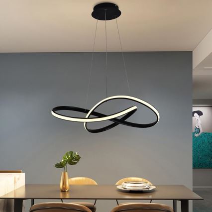 LED Dimbare kroonluchter aan een snoer LED/70W/230V 3000-6500K + afstandsbediening