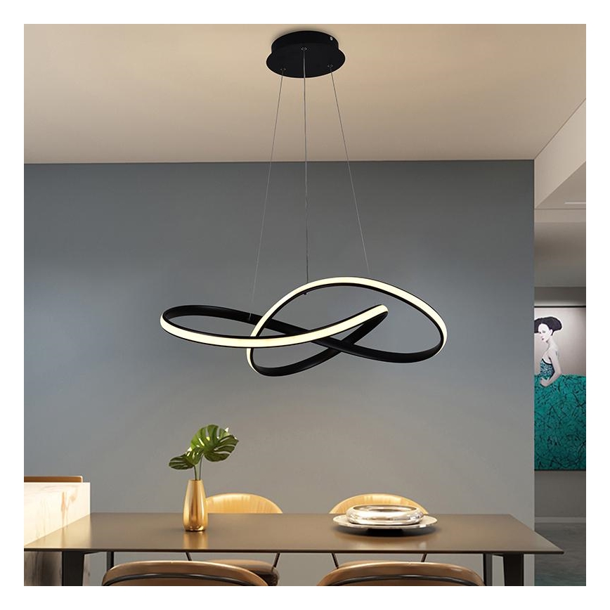 LED Dimbare kroonluchter aan een snoer LED/70W/230V 3000-6500K + afstandsbediening