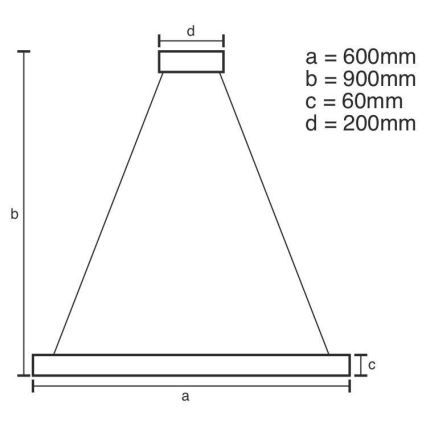 LED Dimbare kroonluchter aan een snoer LED/85W/230V 3000-6500K + afstandsbediening