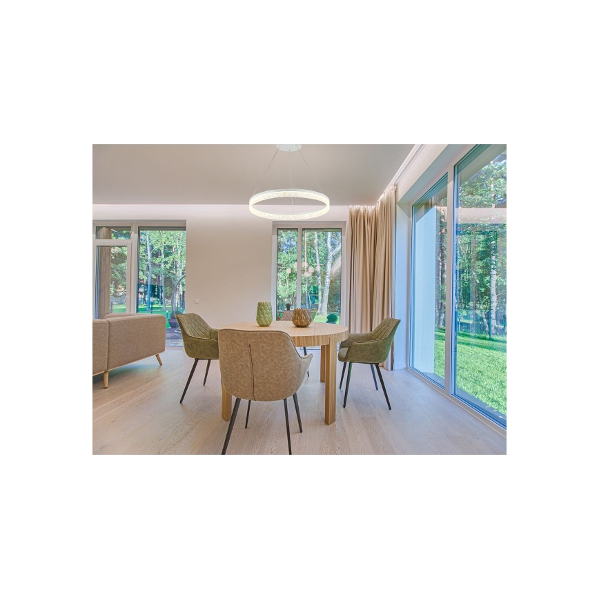 Dimbare LED-kroonluchter aan kabel ALIANZ LED/45W/230V 3000-6000K Ø 60 cm + afstandsbediening