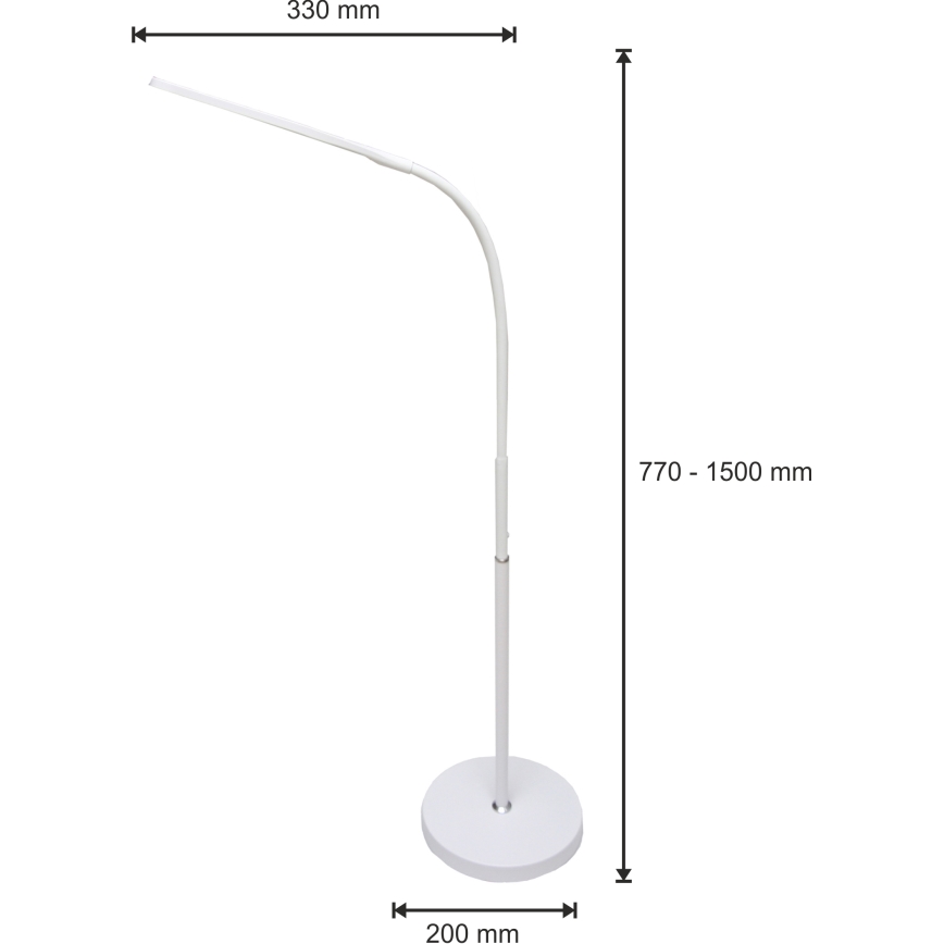 LED Dimbare lamp 3in1 LED/10W/230V 3000/4000/6000K CRI 90 wit