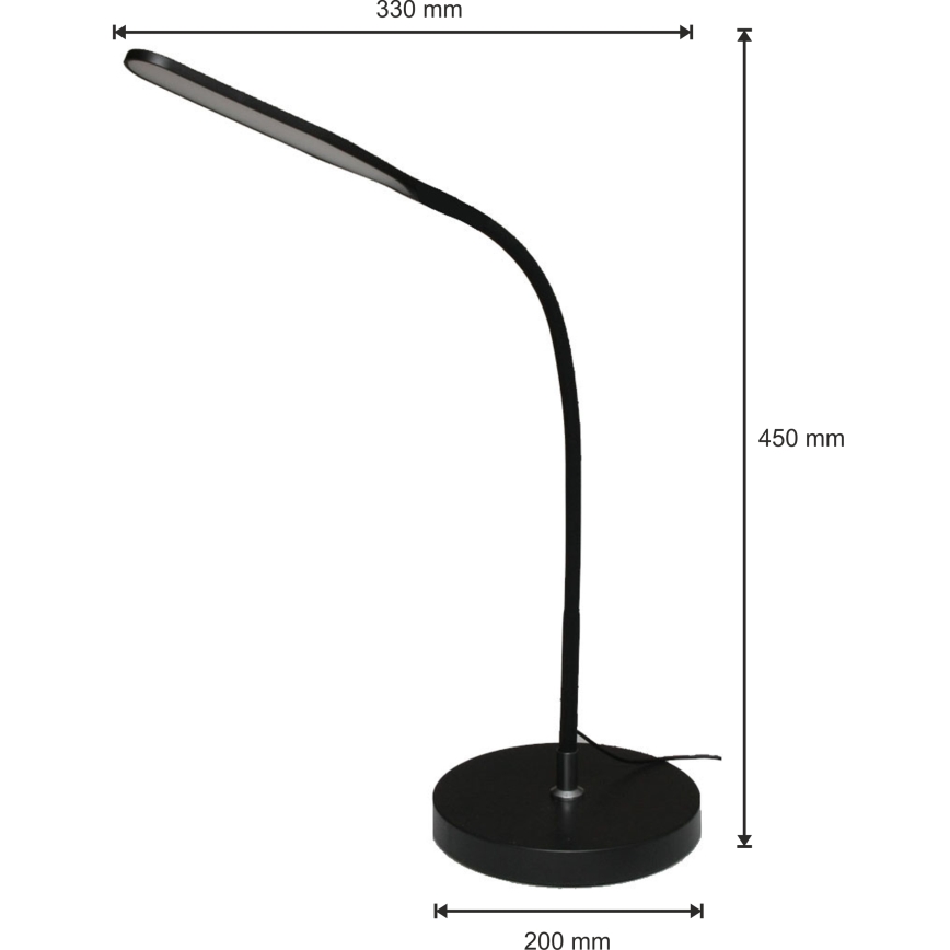 LED Dimbare lamp 3in1 LED/10W/230V 3000/4000/6000K CRI 90 zwart