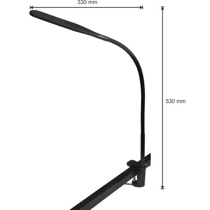 LED Dimbare lamp 3in1 LED/10W/230V 3000/4000/6000K CRI 90 zwart