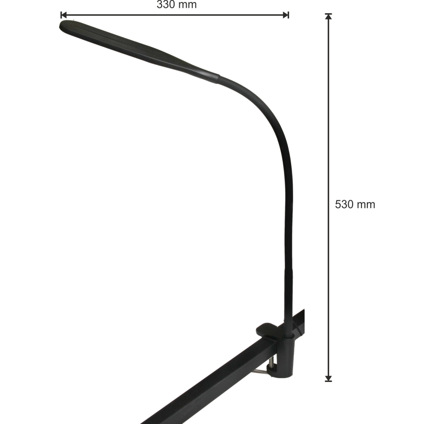 LED Dimbare lamp 3in1 LED/10W/230V 3000/4000/6000K CRI 90 zwart