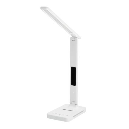LED dimbare tafel lamp met draadloos opladen QI, scherm en USB-poort LED/7W/230V 3000-6000K wit