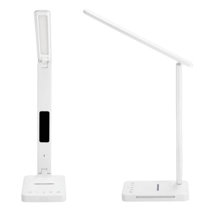LED dimbare tafel lamp met draadloos opladen QI, scherm en USB-poort LED/7W/230V 3000-6000K wit
