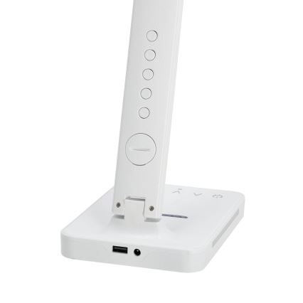 LED dimbare tafel lamp met draadloos opladen QI, scherm en USB-poort LED/7W/230V 3000-6000K wit