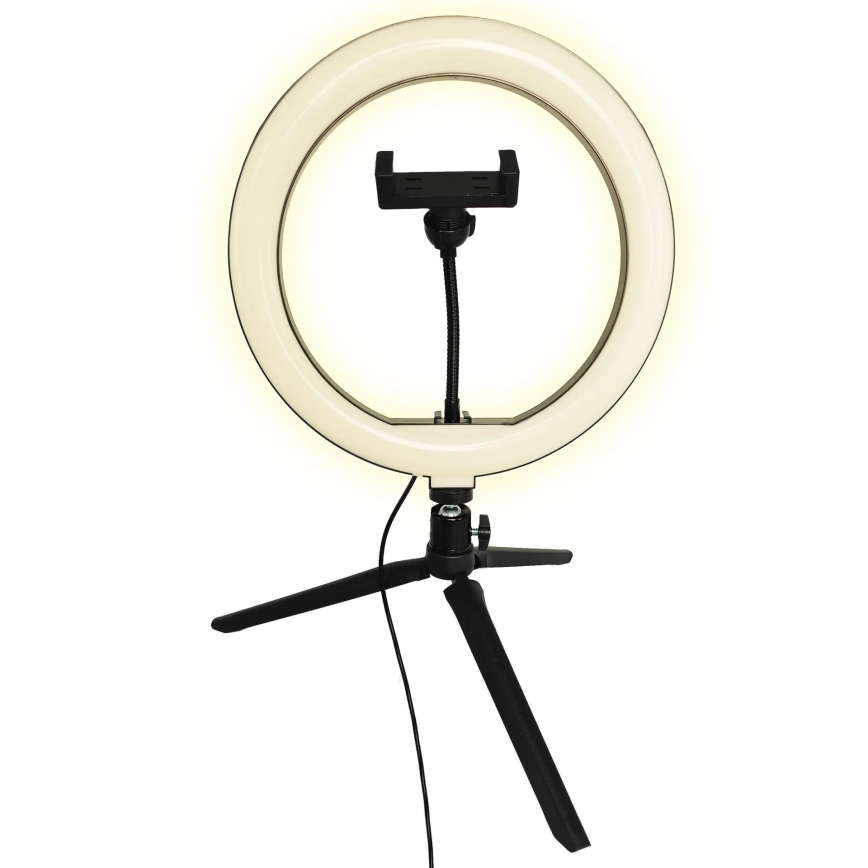 LED Dimbare lamp met statief en houder voor vloggen LED/10W/5V 2700-6500K