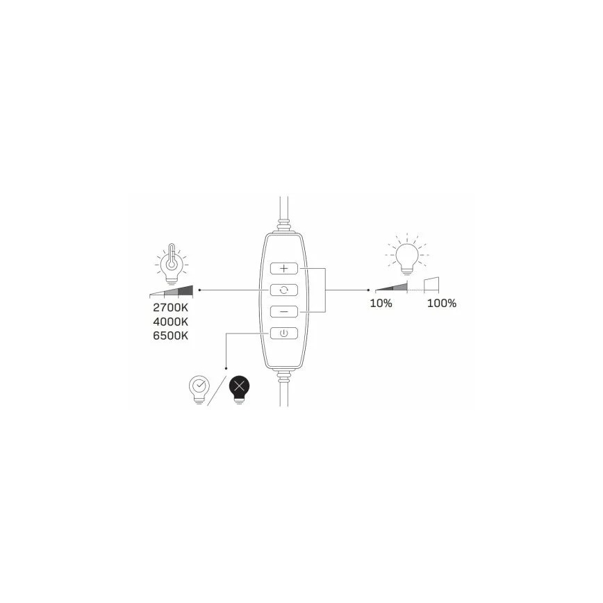 LED Dimbare lamp met statief en houder voor vloggen LED/10W/5V 2700-6500K