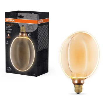LED dimbare lamp VINTAGE E27/4W/230V 1800K goud - Osram