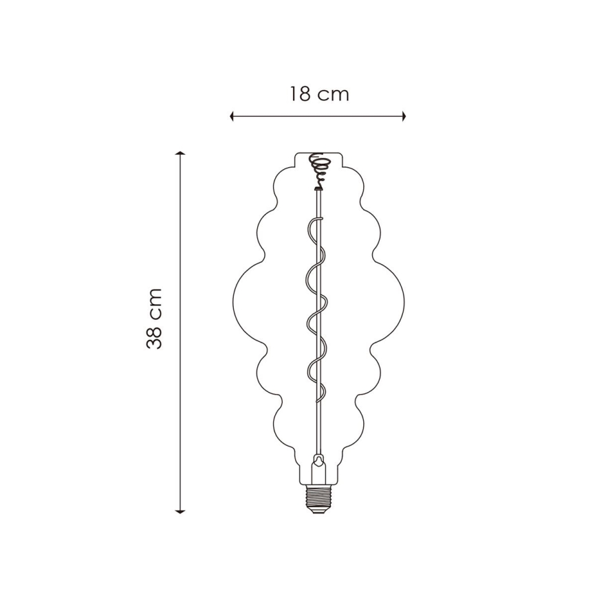 LED Dimbare Lamp Vintage Edison E27/4W/230V 3000K CRI 90