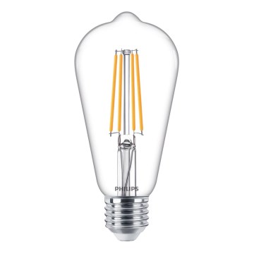 LED dimbare lamp VINTAGE Philips ST64 E27/7,2W/230V 4000K