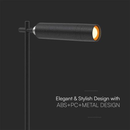 LED Dimbare magnetische oplaadbare bureaulamp 3-in-1 LED/3W/5V 4000K 1500 mAh zwart