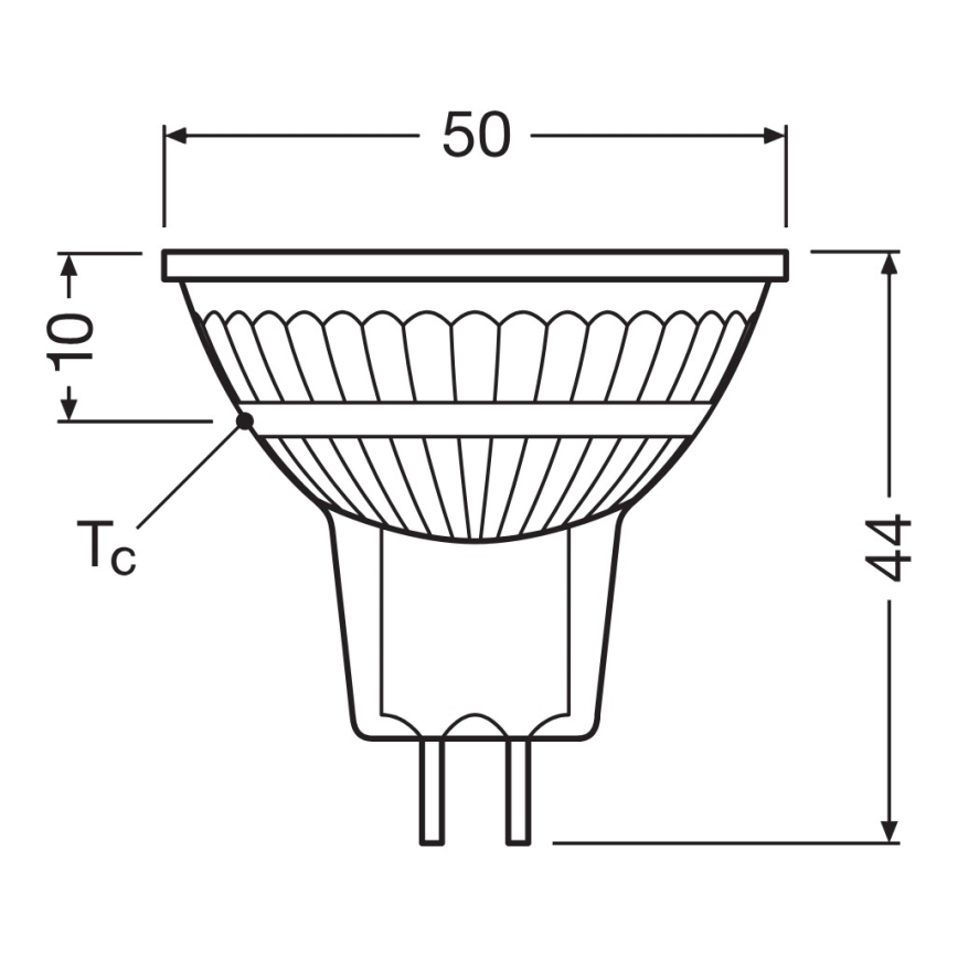 LED-dimbare reflectorlamp MR16 GU5,3/6,8W/12V 4000K 36° CRI 90 - Osram