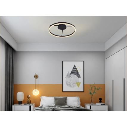 LED dimbare opbouwkroonluchter LED/55W/230V 3000-6500K + afstandsbediening