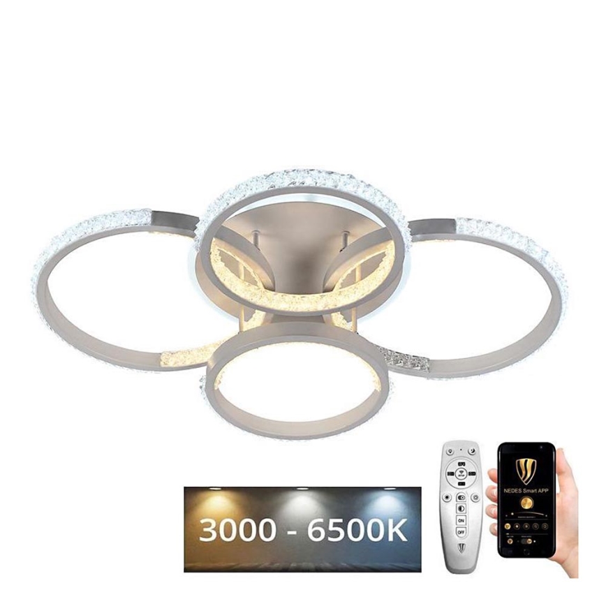 LED Dimbare Opbouwlamp LED/80W/230V 3000-6500K + afstandsbediening