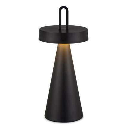 LED-dimbare oplaadbare tafellamp met aanraakbediening voor buiten HALO LED/1,5W/3,7V 3000 mAh IP44 zwart