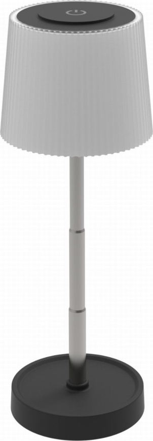 LED Dimbare oplaadbare buitentafellamp LED/2W/5V IP44 1200 mAh grijs