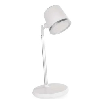 LED Dimbare oplaadbare tafellamp 4in1 LED/6W/3,7V 3000K/4000K/6500K 1500mAh wit