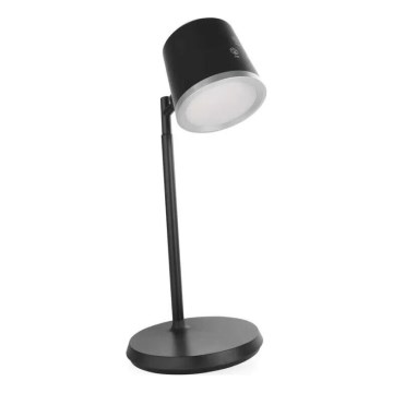 LED Dimbare oplaadbare tafellamp 4in1 LED/6W/3,7V 3000K/4000K/6500K 1500mAh zwart