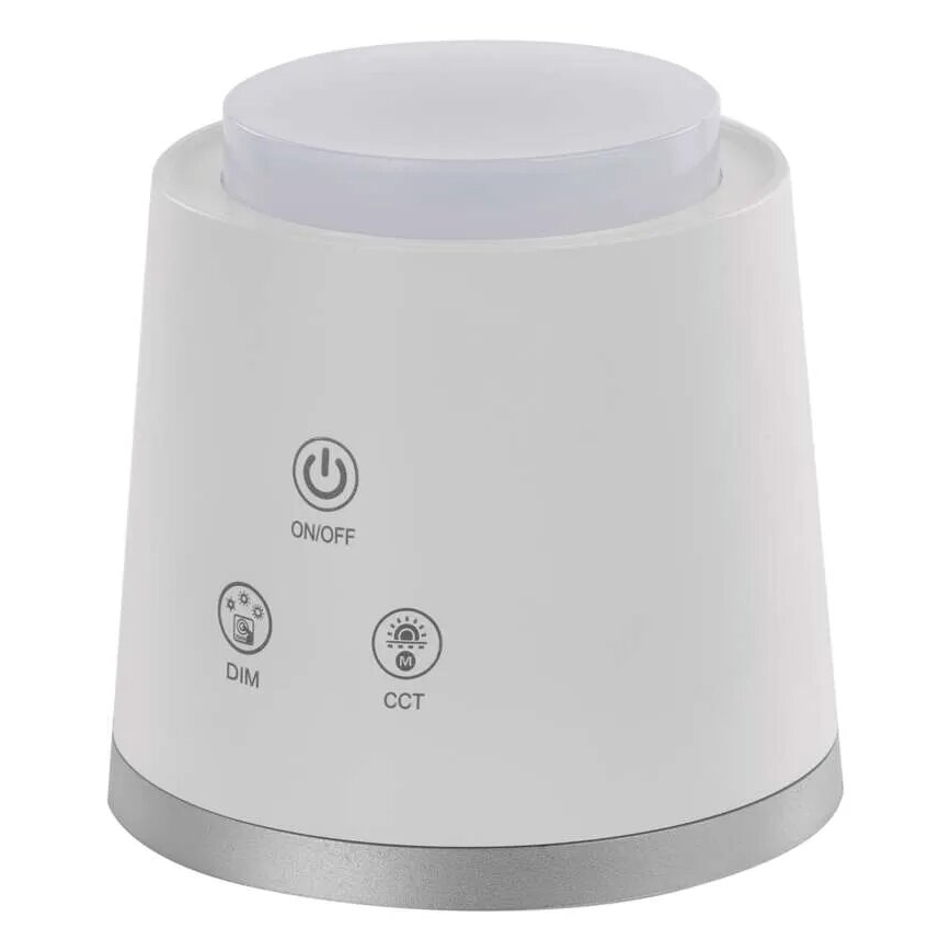 LED Dimbare oplaadbare tafellamp 4in1 LED/6W/3,7V 3000K/4000K/6500K 1500mAh wit