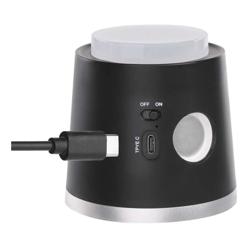 LED Dimbare oplaadbare tafellamp 4in1 LED/6W/3,7V 3000K/4000K/6500K 1500mAh zwart