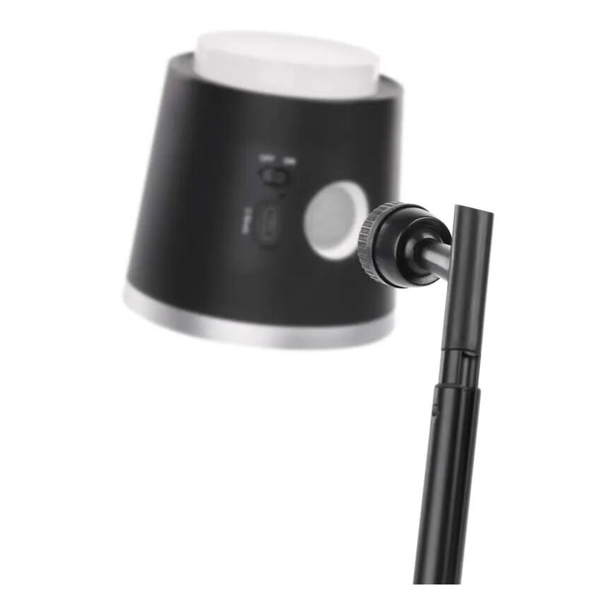 LED Dimbare oplaadbare tafellamp 4in1 LED/6W/3,7V 3000K/4000K/6500K 1500mAh zwart