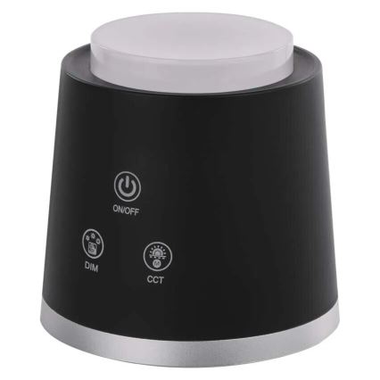LED Dimbare oplaadbare tafellamp 4in1 LED/6W/3,7V 3000K/4000K/6500K 1500mAh zwart