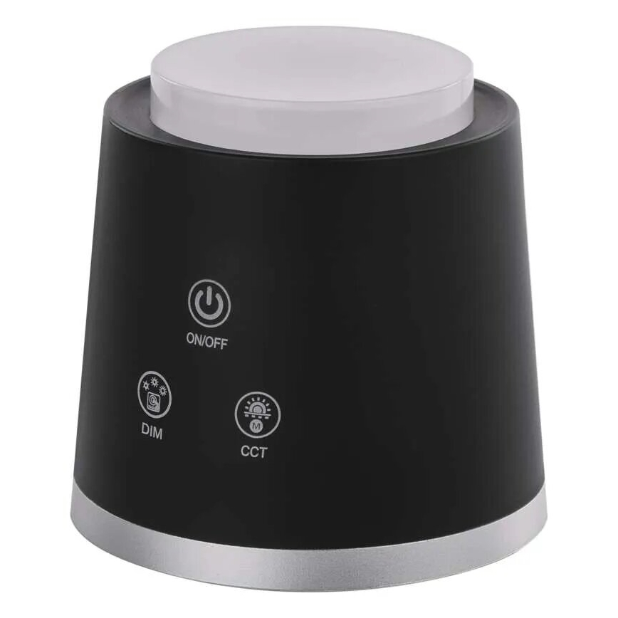 LED Dimbare oplaadbare tafellamp 4in1 LED/6W/3,7V 3000K/4000K/6500K 1500mAh zwart